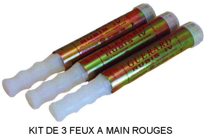 Feux rouges à main