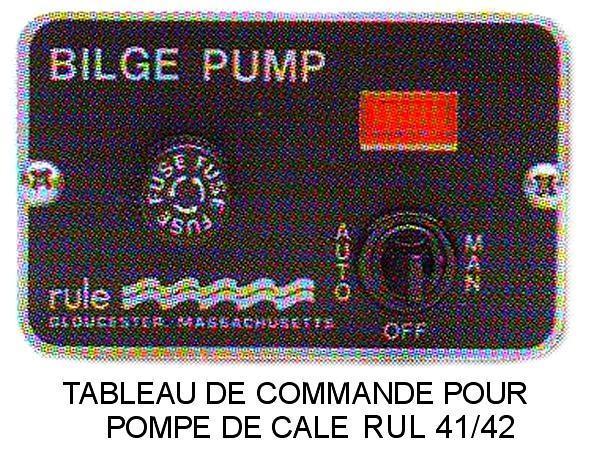 Tableau de commande RULE N°3