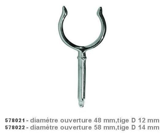 Dame de nage en laiton chromé