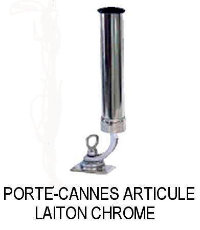 Porte-canne articulé laiton chromé
