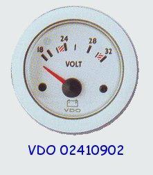 Voltmètre VDO blanc