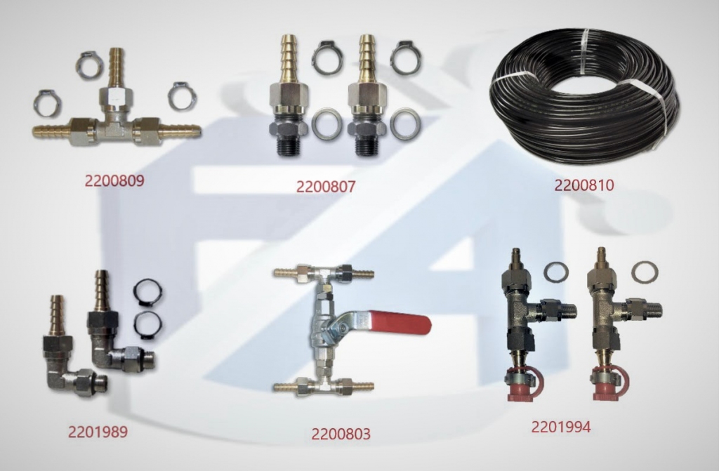 Jonction pompe/vérin hydraulique D6