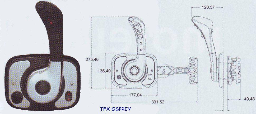 Boitiers commande TFX Osprey latéraux