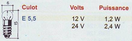 Lampes E 5.5