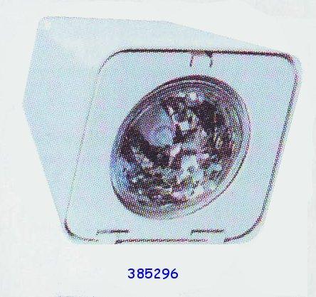 Projecteur sur mât blanc 12V