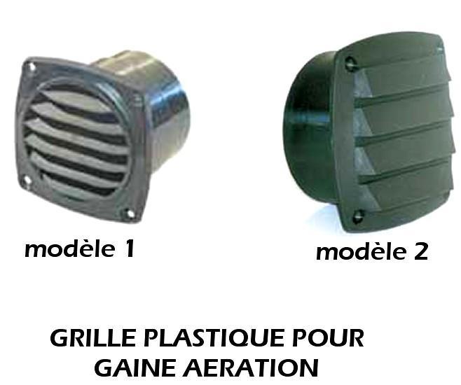 Grille plastique pour gaine d'aération