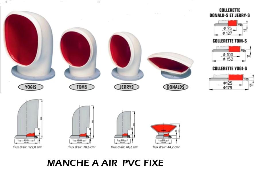 Manche à air fixe en PVC