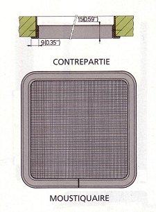Moustiquaires capots Planus