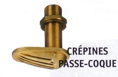 Passe coque à crépine