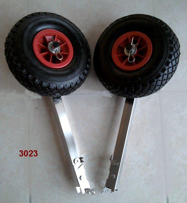 Roues arrières relevables droits