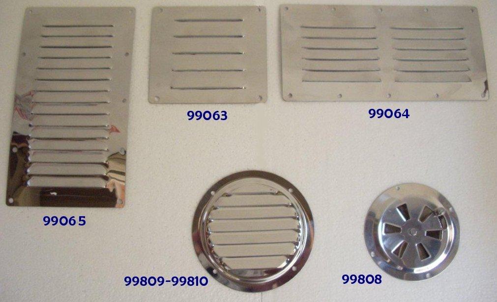 Grilles d'aération inox Lalizas