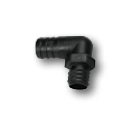 Raccord 90° pour tuyau D16mm