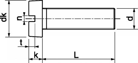 Vis métaux TC 6 à 8 mm