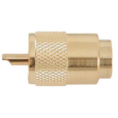 Connecteur PL 259 / 10 - mâle - plaqué or 24 carats