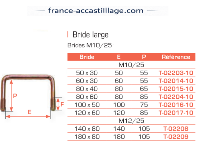 Brides larges